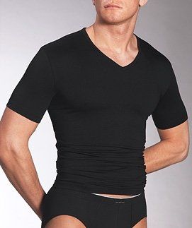 Mey Heren T- shirt dry cotton V-neck  46007