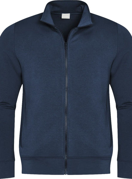 Mey Bodywear Mey Heren vest met rits 36030 – yacht blue, voorkant