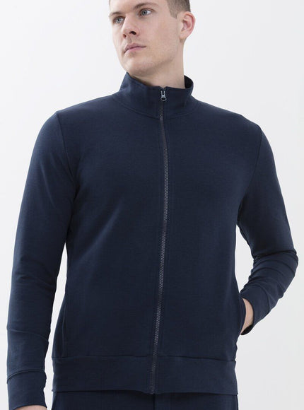 Mey Bodywear Mey Heren vest met rits 36030 – yacht blue
