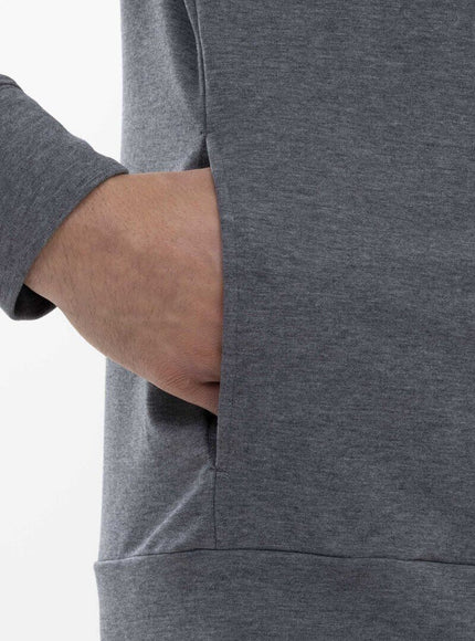 Mey Bodywear Mey Heren vest met rits 36030 – quartz melange, detail