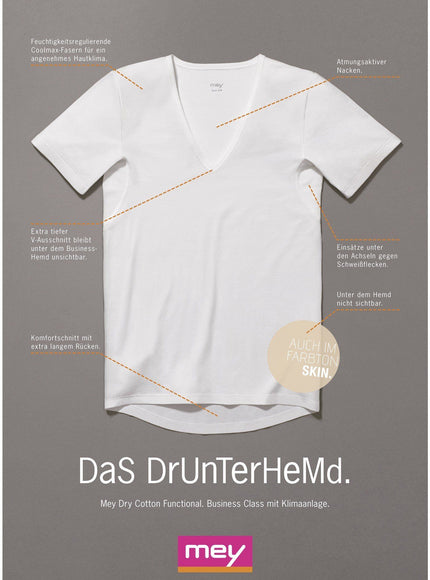 Mey Mey business T-Shirt Dry otton Functional 46038