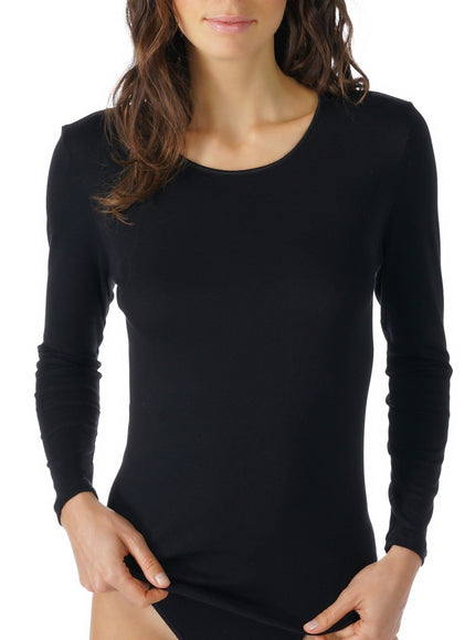 Mey Bodywear Mey T-shirt lange mouw (26809) – Zwart