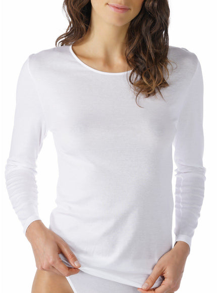 Mey Bodywear Mey T-shirt lange mouw (26809) – Wit