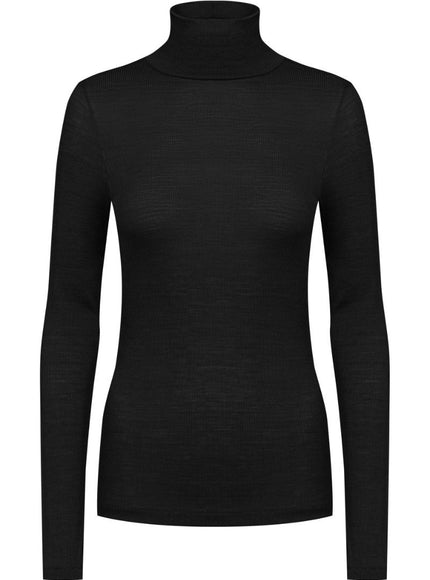 Mey T-shirt long sleeve met kol Serie Wool 1110031