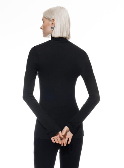 Mey T-shirt long sleeve met kol Serie Wool 1110031