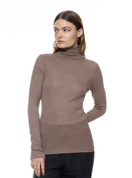 Mey T-shirt long sleeve met kol Serie Wool  66016