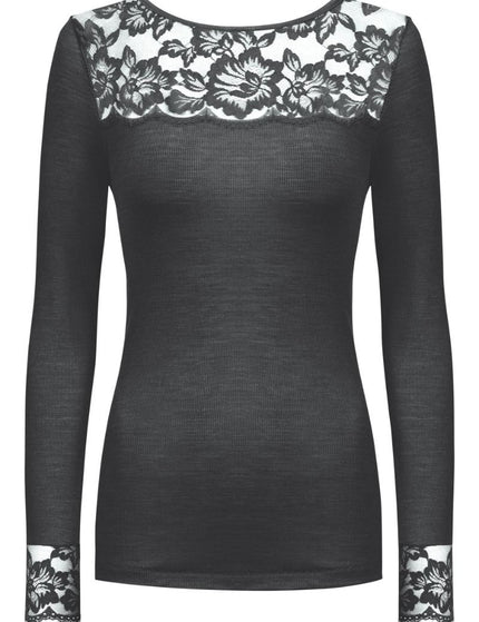 Mey T-shirt long sleeve Serie Wool Love kant 66015
