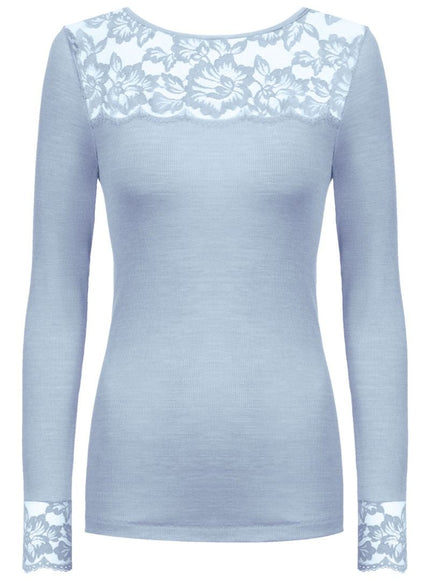 Mey T-shirt long sleeve Serie Wool Love kant 66015