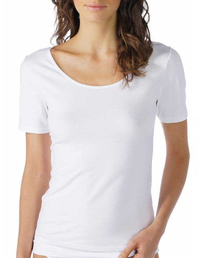 Mey Bodywear Mey T-shirt met korte mouwen Cotton Pure 26500 – Wit