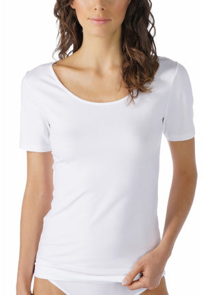 Mey Bodywear Mey T-shirt met korte mouwen Cotton Pure 26500 – Wit