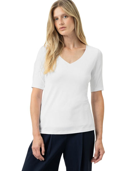 Mey T-shirt Serie Blazer shirt V- hals 1110058