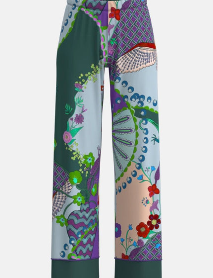 Mey Dames Lange loungebroek 1220158 1804 mystic jade