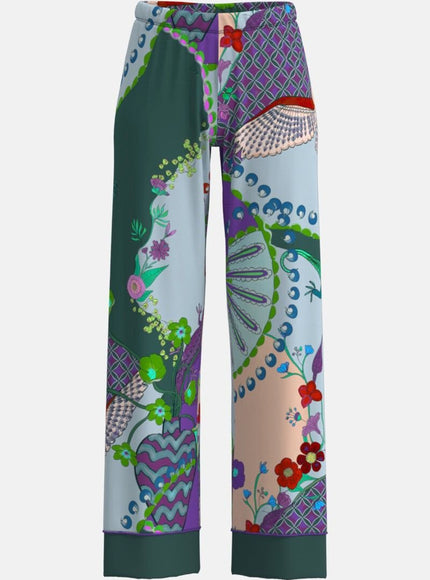 Mey Dames Lange loungebroek 1220158 1804 mystic jade