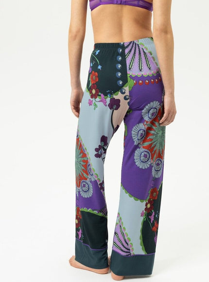 Mey Dames Lange loungebroek 1220158 1804 mystic jade