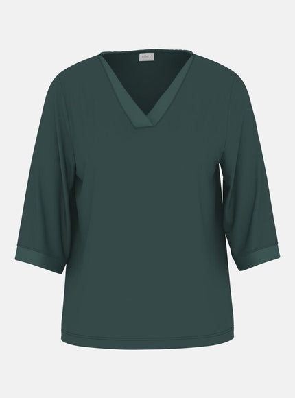 Mey Dames T-shirt 3/4 mouw 1210135 1804 mystic jade