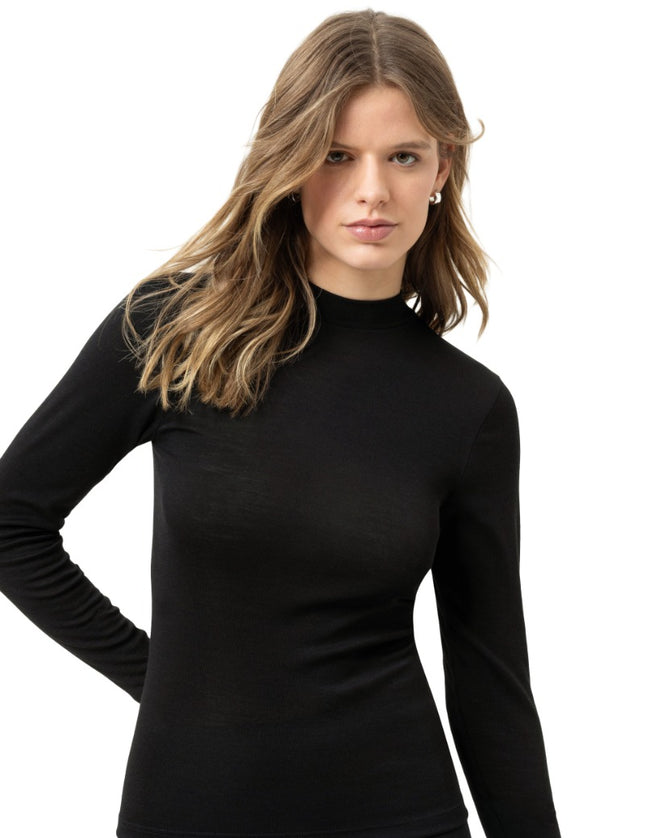 Mey Dames T-shirt lange mouw Wool& Silk 1110126