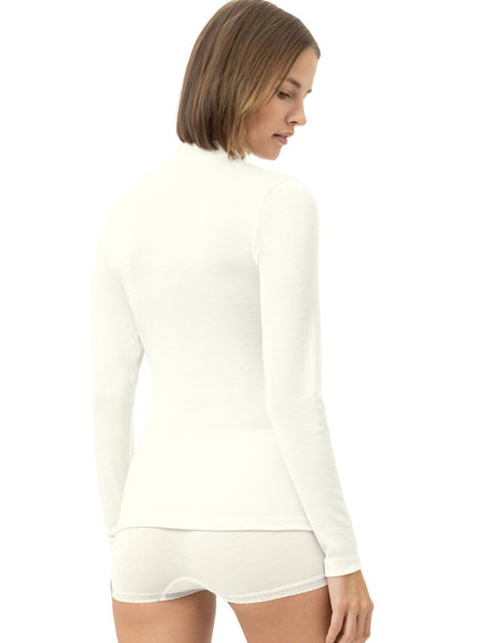 Mey Dames T-shirt lange mouw Wool& Silk 1110126