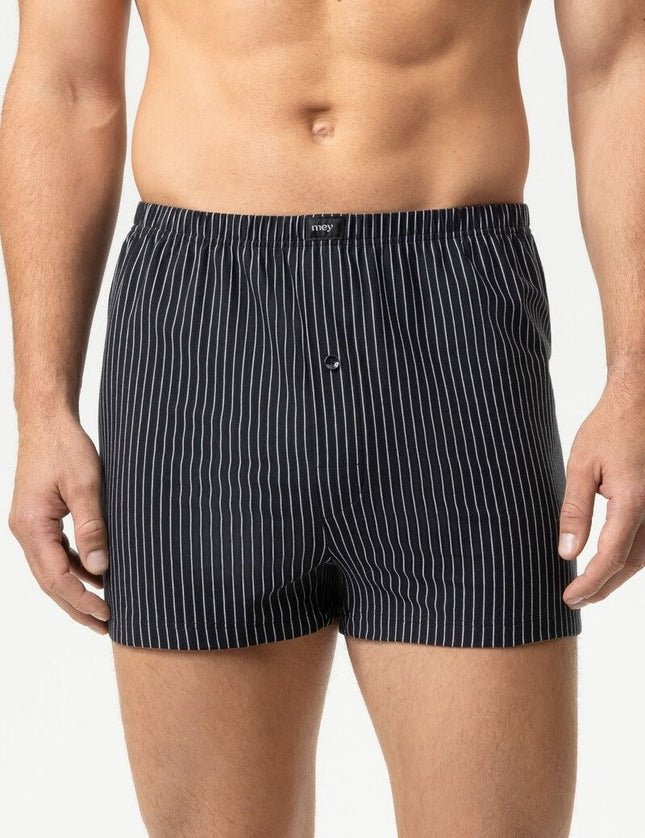 Mey Heren boxer short NOS 2120299 – zwart, op model