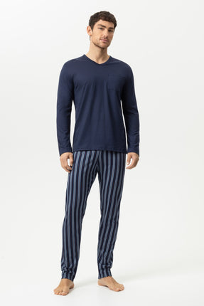 Mey Heren pyjama 2240106 668 yacht blue