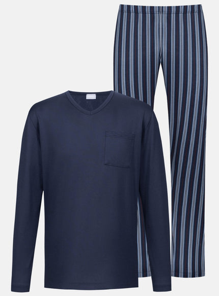 Mey Heren pyjama 2240106 668 yacht blue