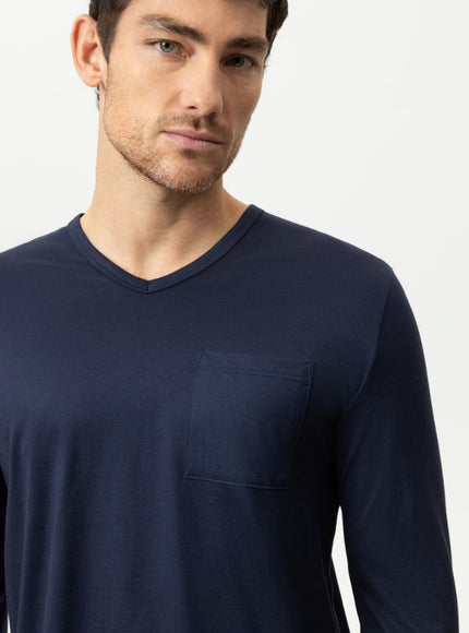 Mey Heren pyjama 2240106 668 yacht blue