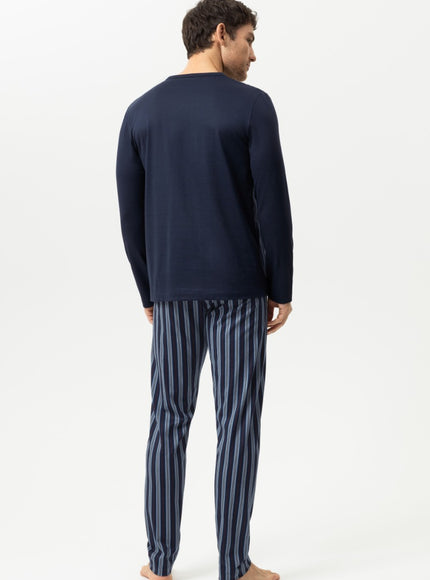 Mey Heren pyjama 2240106 668 yacht blue