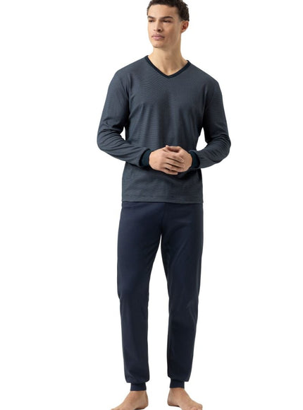 Mey Heren pyjama NOS Serie Bennison 2240052 668 yacht blue