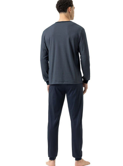 Mey Heren pyjama NOS Serie Bennison 2240052 668 yacht blue