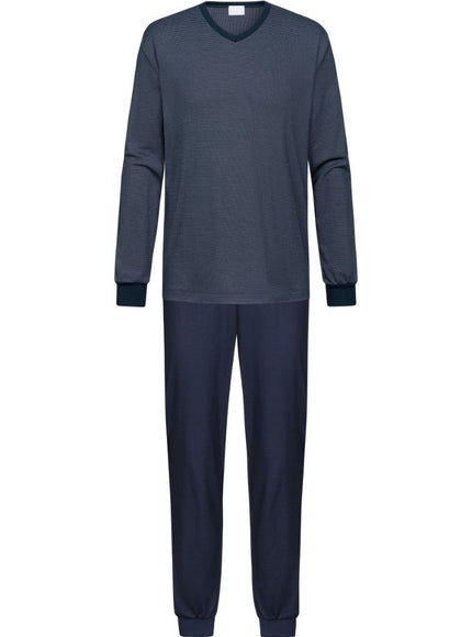 Mey Heren pyjama NOS Serie Bennison 2240052 668 yacht blue