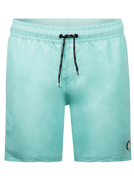 No Way Monday Swimshort N58174-117 aqua blue aqua blue – voorkant