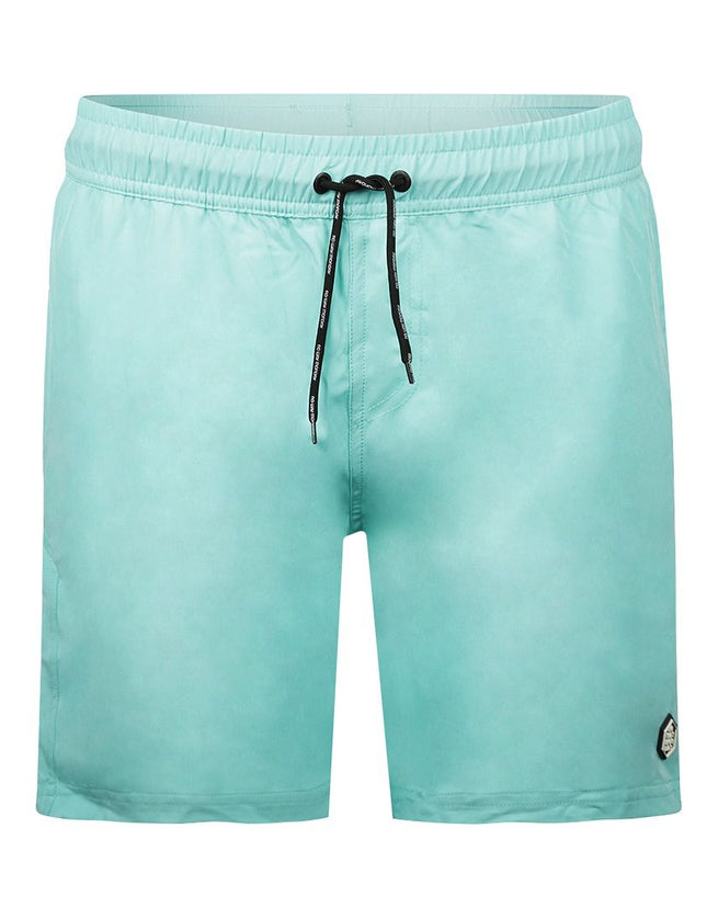 No Way Monday Swimshort N58174-117 aqua blue aqua blue – voorkant