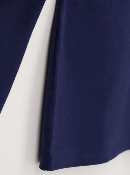 Oroblu Perfect Line Cotton T-Shirt Long VOBT01676 – Blue, detail