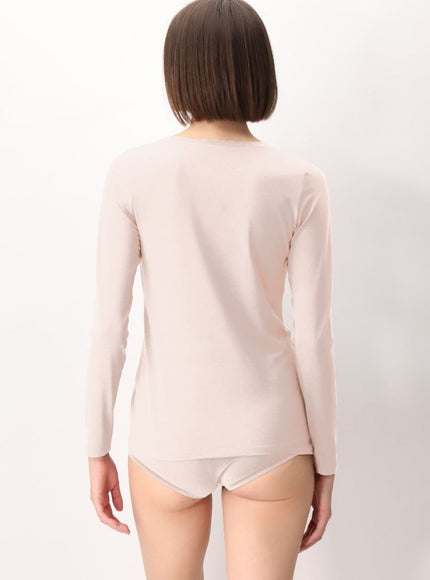 Oroblu Perfect Line Cotton T-Shirt Long VOBT01676 – Sand - HW24