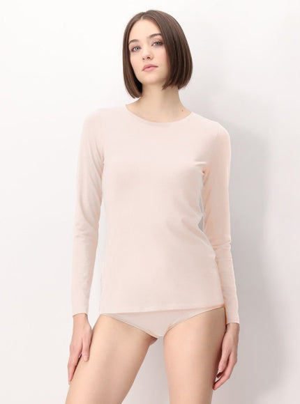 Oroblu Perfect Line Cotton T-Shirt Long VOBT01676 – Sand - HW24