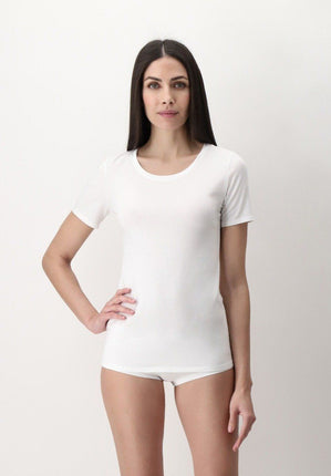 Oroblu Perfect Line Cotton - T-Shirt VOBT016 VOBT01675 – White