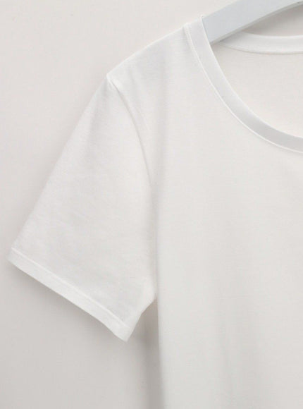 Oroblu Perfect Line Cotton - T-Shirt VOBT016 VOBT01675 – White, detail
