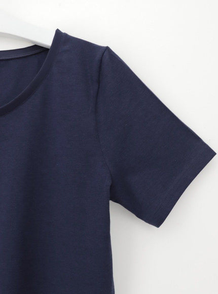 Oroblu Perfect Line Cotton - T-Shirt VOBT016 VOBT01675 – Blue, detail