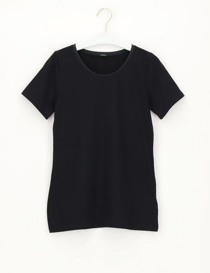Oroblu Perfect Line Cotton - T-Shirt VOBT016 VOBT01675 – Black