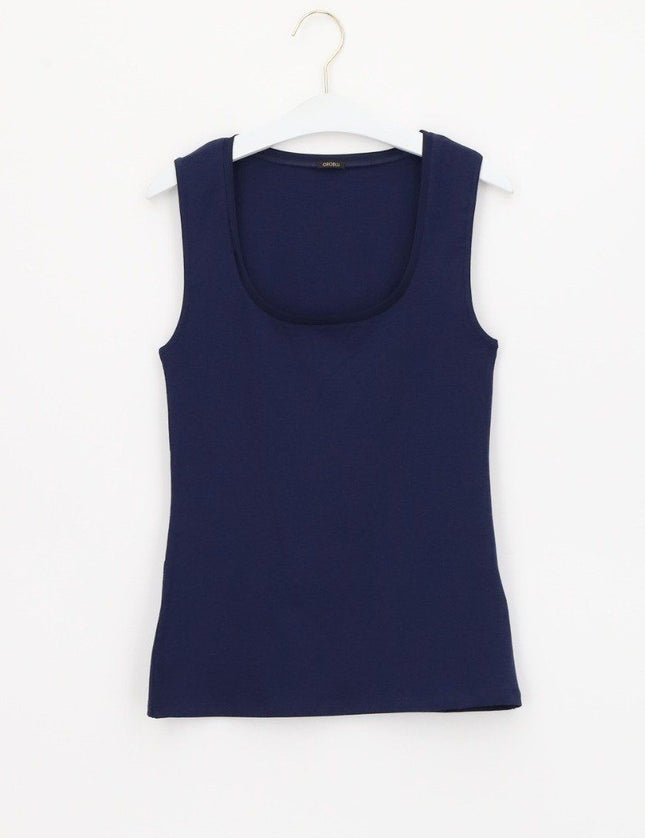 Oroblu Perfect Line Cotton - Tank Top VOBT67380 – Blue