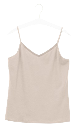 Oroblu Perfect Line Cotton - Top VOBT01674 – Sand - HW24, voorkant