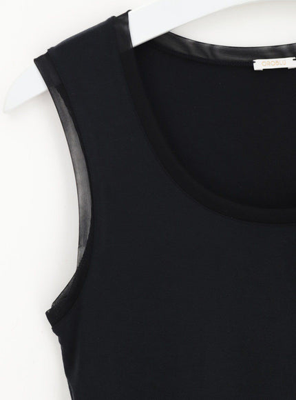 Oroblu Perfect Line - Tank Top VOBT01648 – Black, detail
