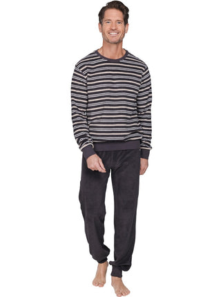 Pastunette for Men heren badstof pyjama 122262-506-1 920 brown