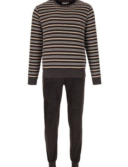 Pastunette for Men heren badstof pyjama 122262-506-1 920 brown