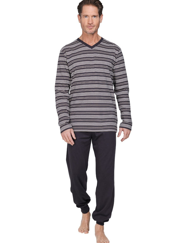 Pastunette for Men heren pyjama 122262-508-1 920 brown