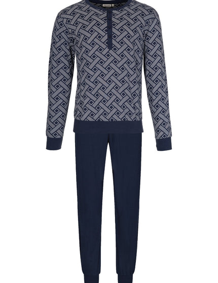 Pastunette for Men heren pyjama 122262-514-1 520 dark blue