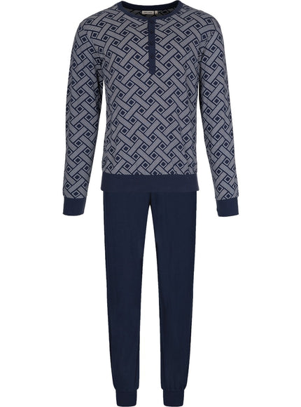 Pastunette for Men heren pyjama 122262-514-1 520 dark blue
