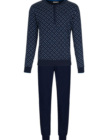 Pastunette for Men heren pyjama 122262-516-1 520 dark blue – voorkant