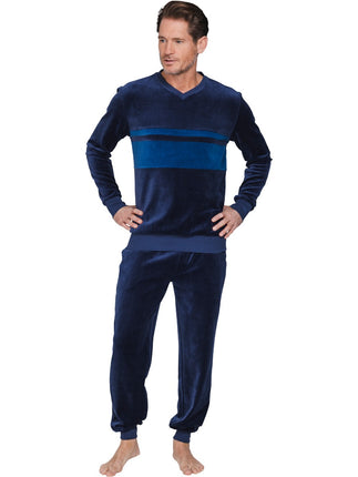 Pastunette for Men heren pyjama 122262-526-1 520 dark blue