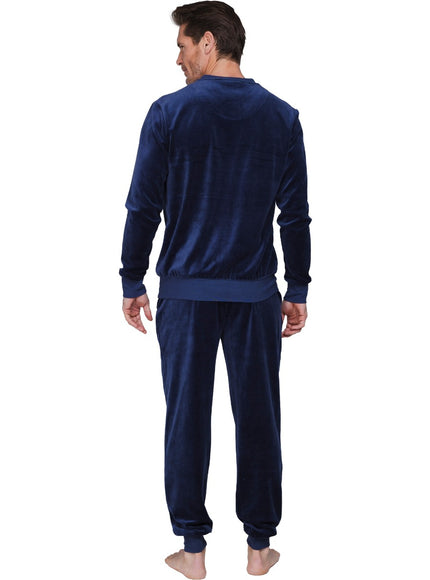 Pastunette for Men heren pyjama 122262-526-1 520 dark blue