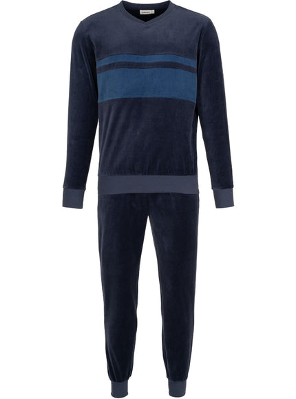 Pastunette for Men heren pyjama 122262-526-1 520 dark blue